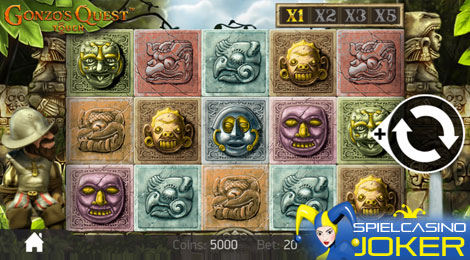 Gonzo's Quest Spielautomat auf dem Handy