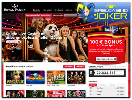 Royal Panda Casino Webseite