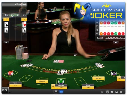 Live Blackjack von Amaya im InterCasino