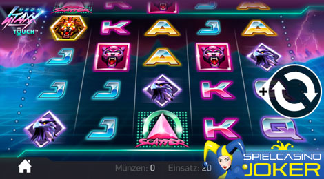 Neon Staxx Spielautomat auf dem Handy