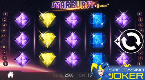 Starburst Spielautomat auf dem Handy