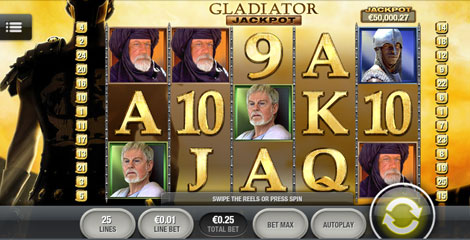 Gladiator Spielautomat auf dem Handy