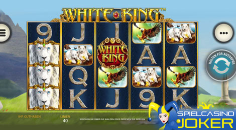 White King Spielautomat auf dem Handy