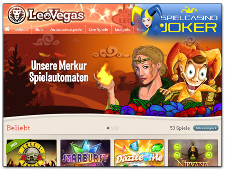 LeoVegas Casino Webseite